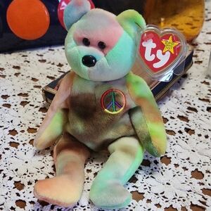 Ty Peace Bear Plush Toy